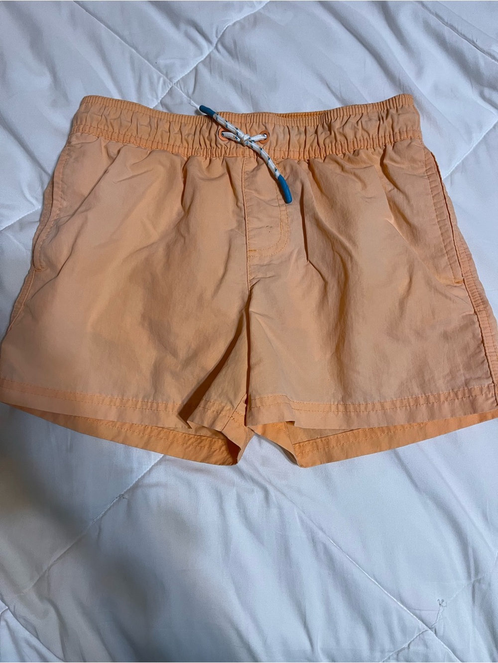 art class Peach Elastic Waist Kids Swim Trunks